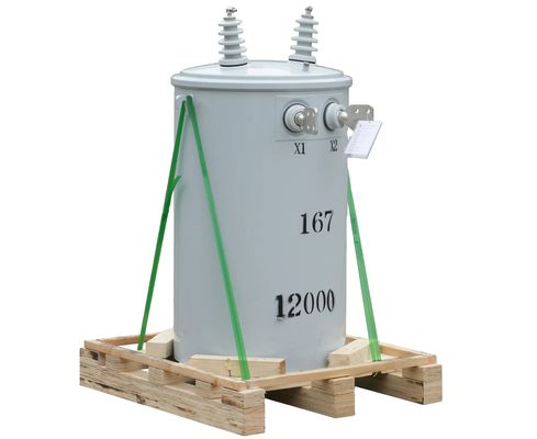 10 kVA 500 kVA แทรนฟอร์เมอร์ติดขั้วกระบอกสําหรับระบบกระจายพลังงาน