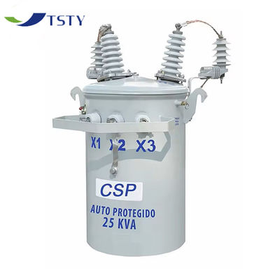 เครื่องแปลงที่เต็มไปด้วยน้ํามัน - รับประกัน 60Hz 23kV 230V / 460V 50kVA เครื่องแปลงขั้วขั้วขั้วขั้ว